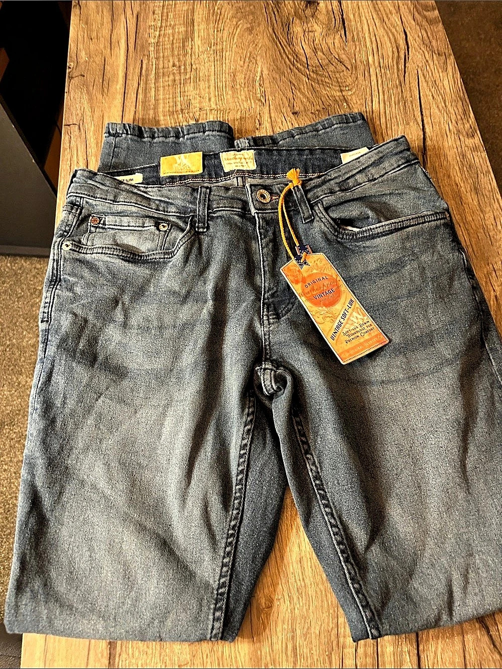 Wrangler Vintage Slim Fit Jeans Waist 34x32 NWT